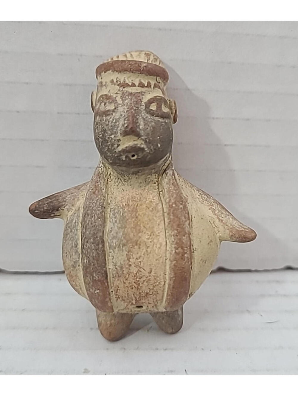 Tlatilco Pre Columbian Style Clay Maternity 2.25" Antique Figurine Pretty Lady